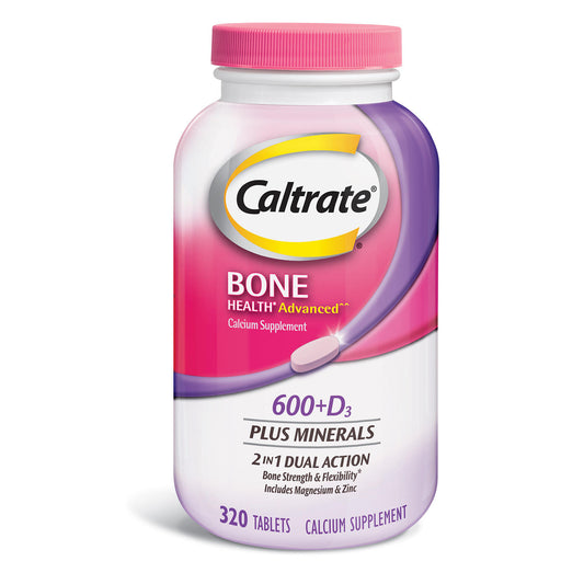 Calcio Caltrate Bone Health Advanced 600+D3 Plus Minerals, 320 Tablets