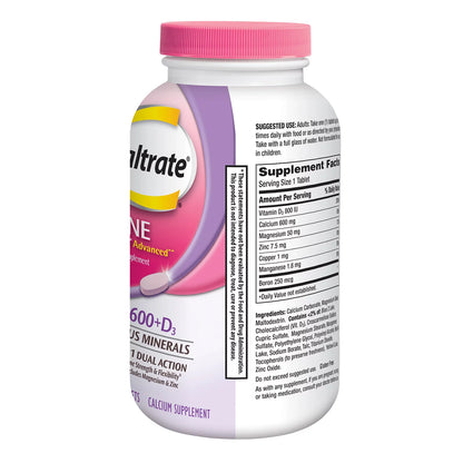 Calcio Caltrate Bone Health Advanced 600+D3 Plus Minerals, 320 Tablets
