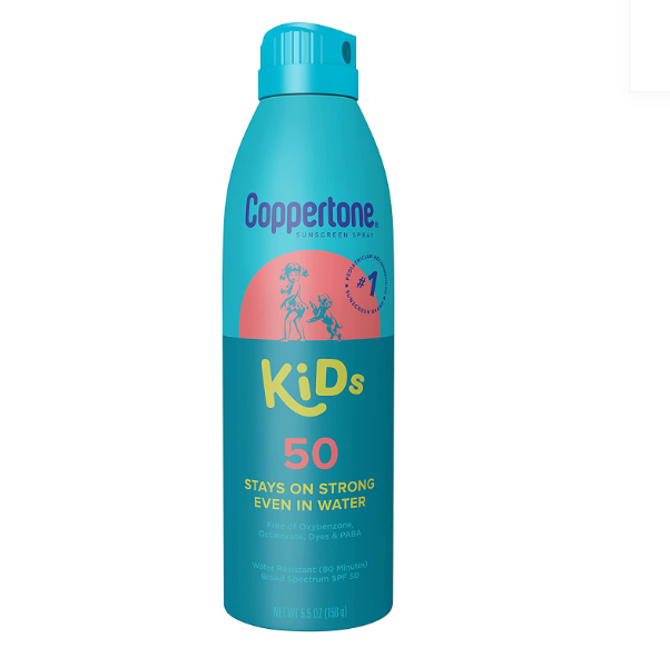 Coppertone , Bloqueador en aerosol para niños 50 SPF - 156g
