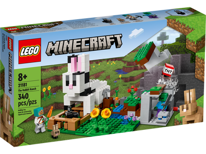 LEGO Minecraft The Rabbit Ranch 21181 - Kit de construcción de juguete