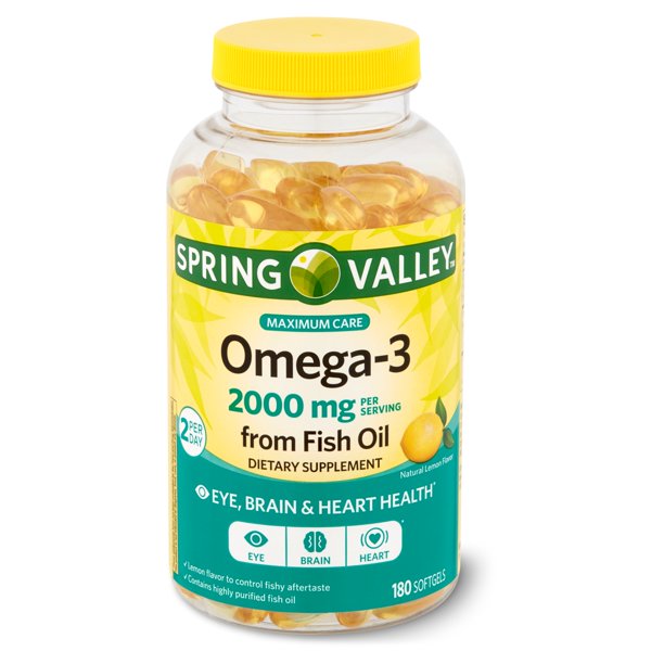 Spring Valley Omega-3 2000 mg - 180 Capsulas de Gel