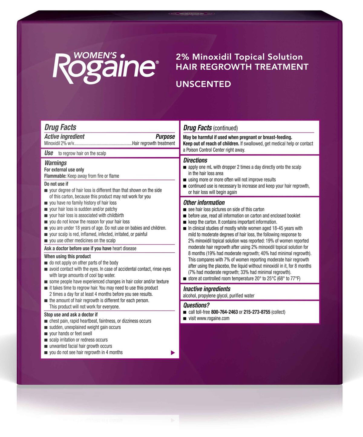 ROGAINE WOMEN 2% MINOXIDIL SOLUTION