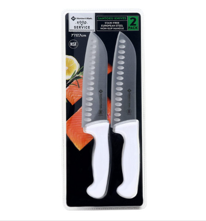 Cuchillos  Santoku pack de 2 de  7 pulgadas  , Member`s  Mark