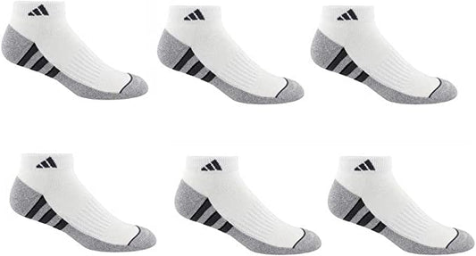 adidas Calcetines Climalite de corte bajo para hombre, 6 pares