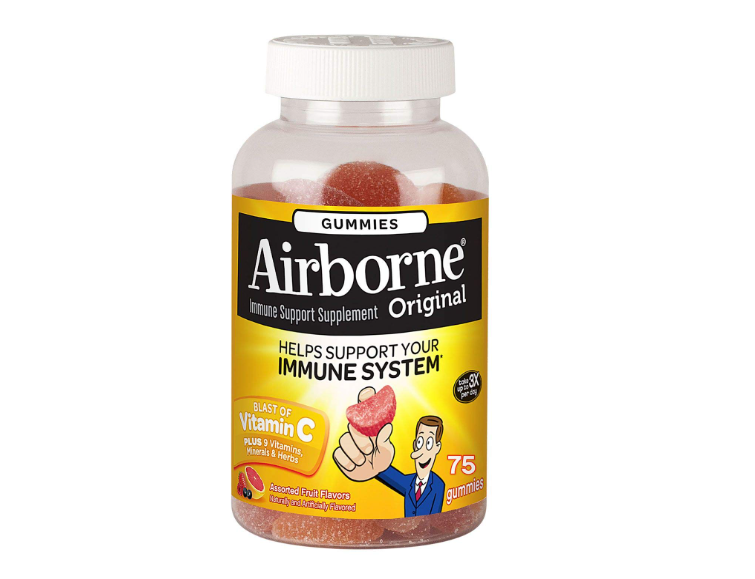 Airborne con 9 vitaminas y vitamina C  , 75 gomitas