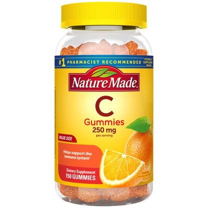 Vitamina C en Gomitas 250 mg. Nature Made 150 gomitas  mandarina