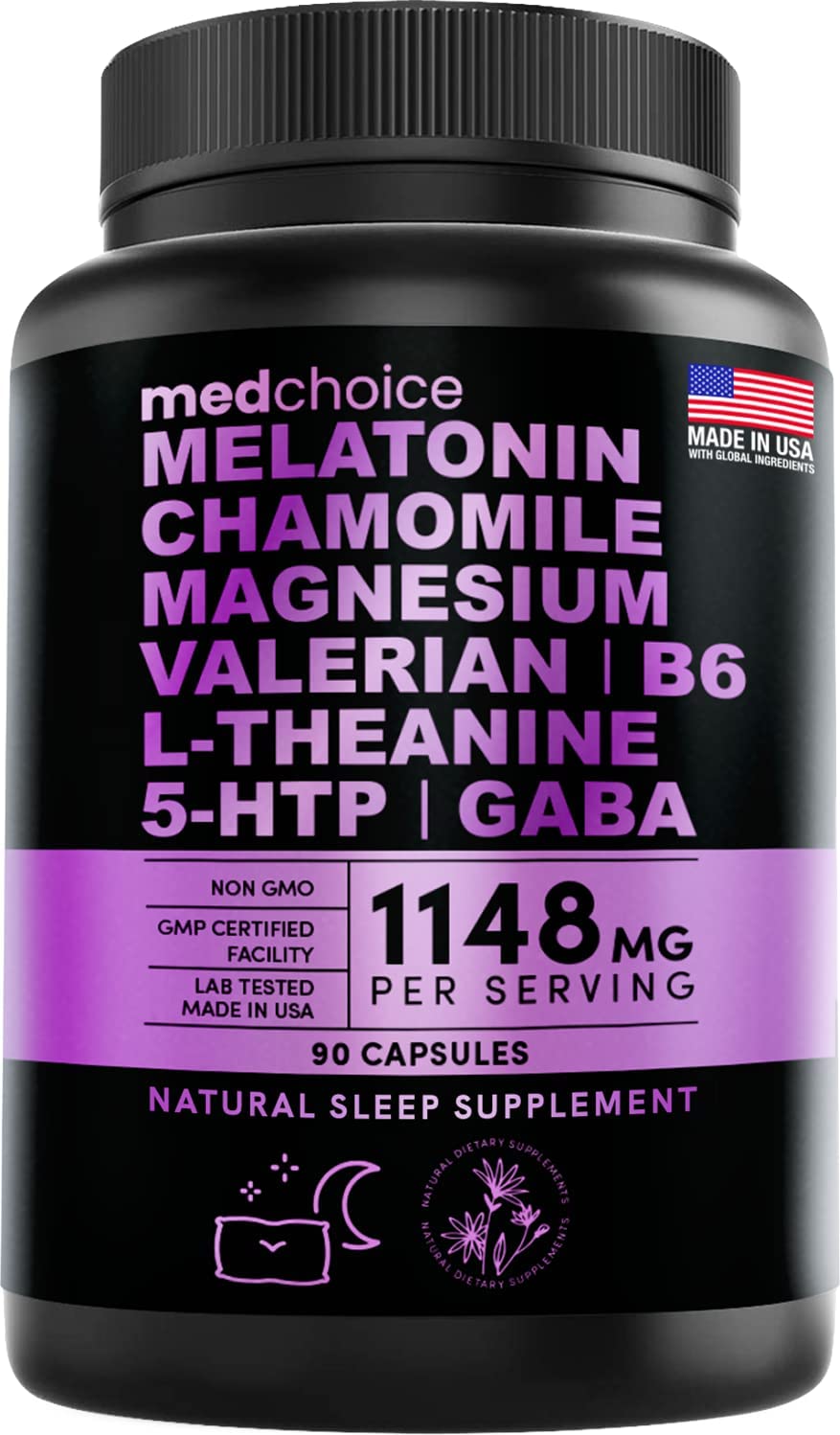 MedChoice - Melatonina 10 en 1, 90 capsulas