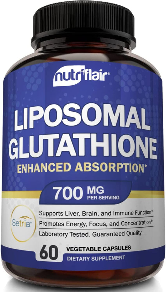 NutriFlair Liposomal Glutathione Setria® 700mg - 60 Capsulas