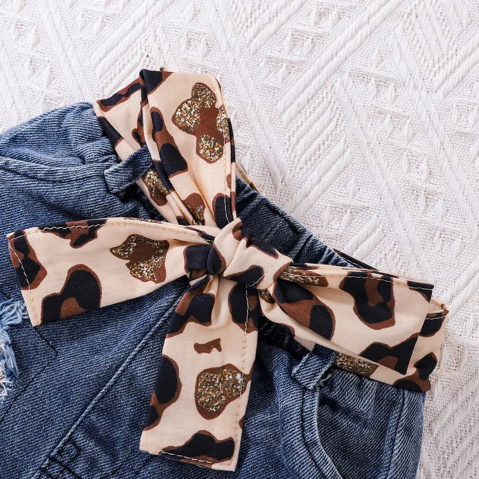 conjunto con estampado de leopardo