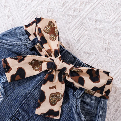 conjunto con estampado de leopardo