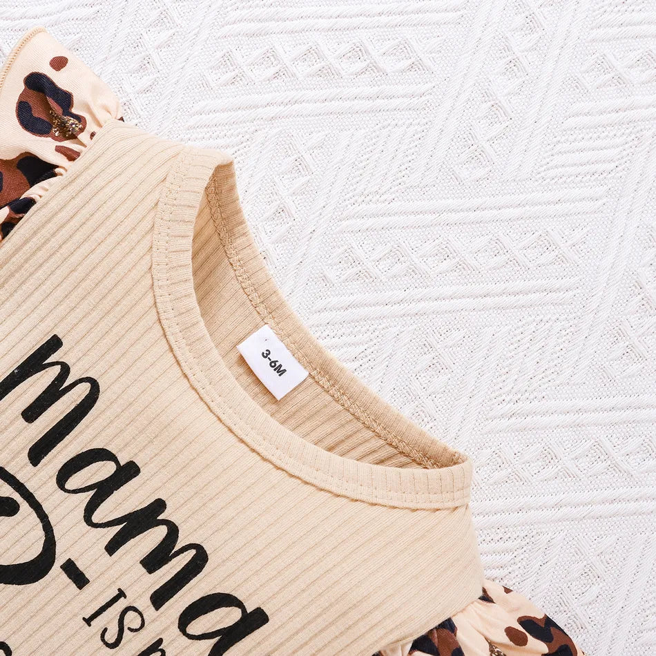 conjunto con estampado de leopardo