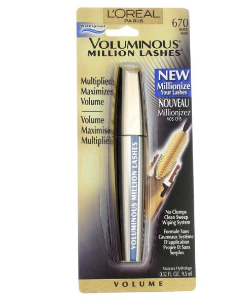 Voluminous million lashes 670black noir , Loreal