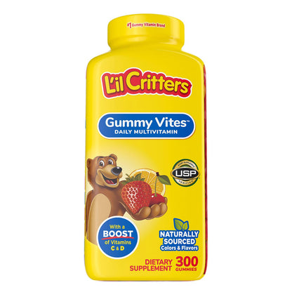 Lil Critters -Suplemento vitaminico para niños  300 Gomitas