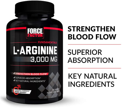 L- Arginine - Force Factor - 3000 mg - 150 Capsulas