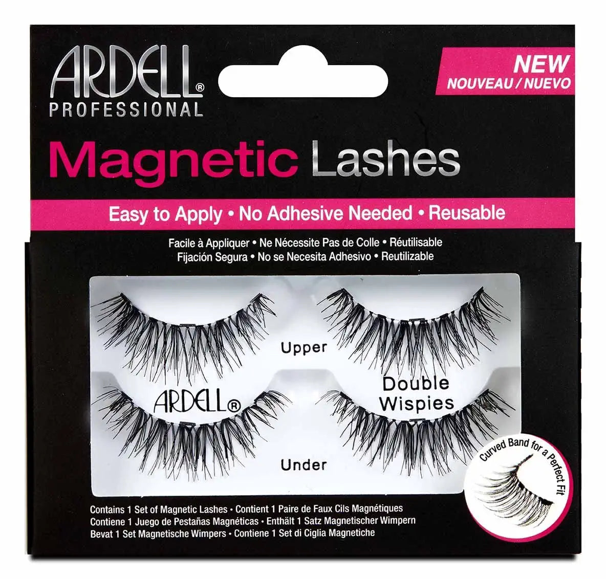 Ardell Pestañas Magnéticas Profesionales de doble tira, Wispies