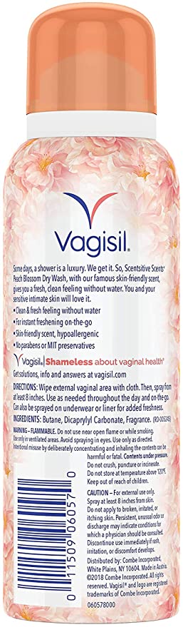Vagisil Scentsitive Scents - Desodorante en spray femenino
