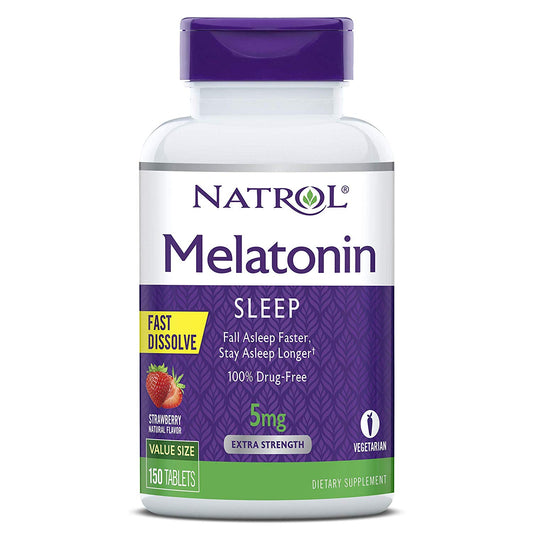 Melatonin Natrol 5mg en tabletas , fast dissolve