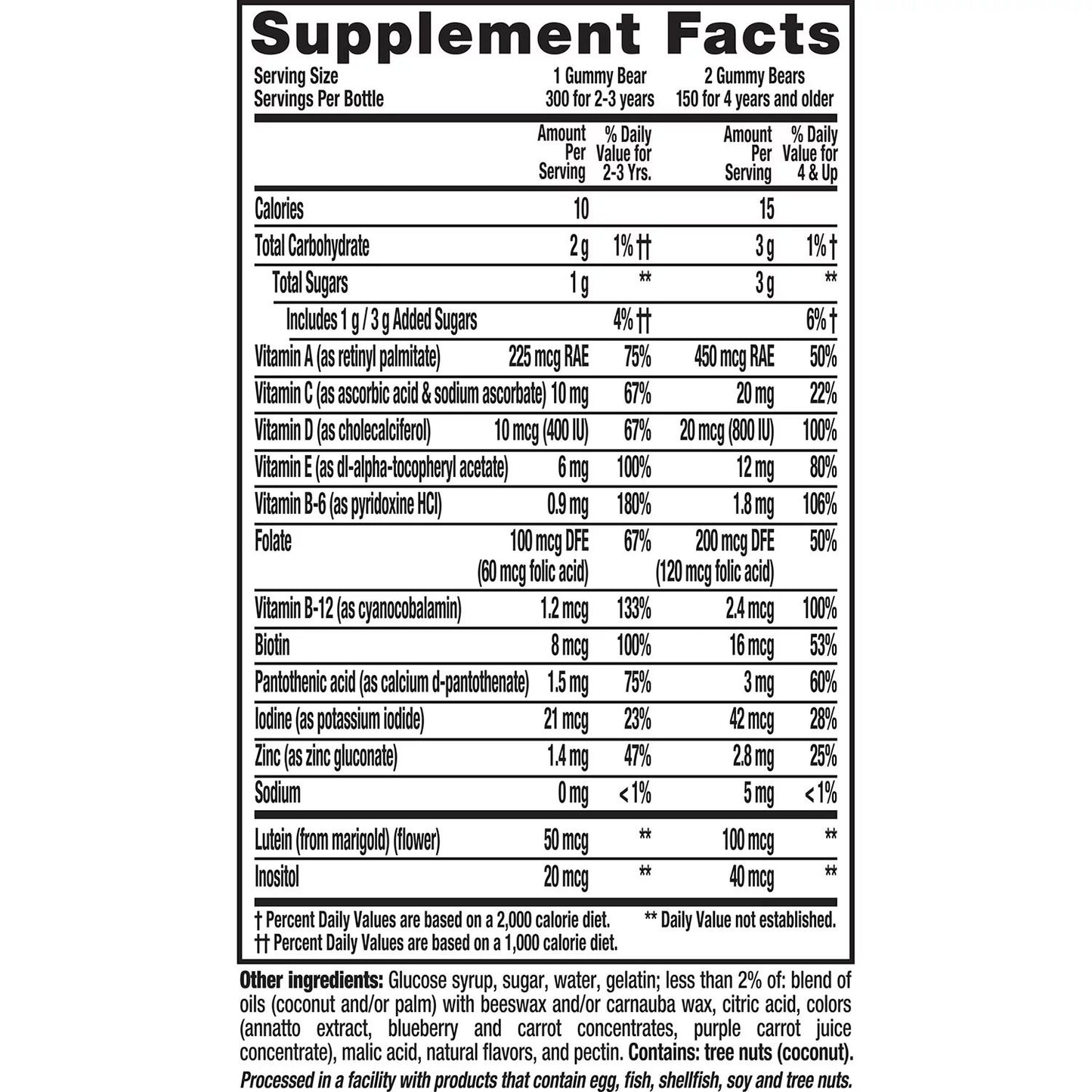 Lil Critters -Suplemento vitaminico para niños  300 Gomitas