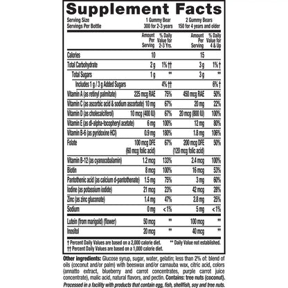 Lil Critters -Suplemento vitaminico para niños  300 Gomitas