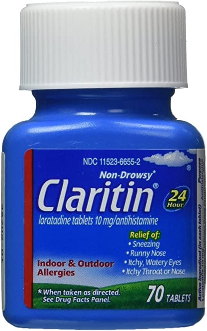 Claritin 24 Horas de Alivio Non-Drowsy Allergy  Tabletas