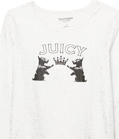 Juicy Couture Conjunto de 3 piezas con capucha para niñas Rojo True