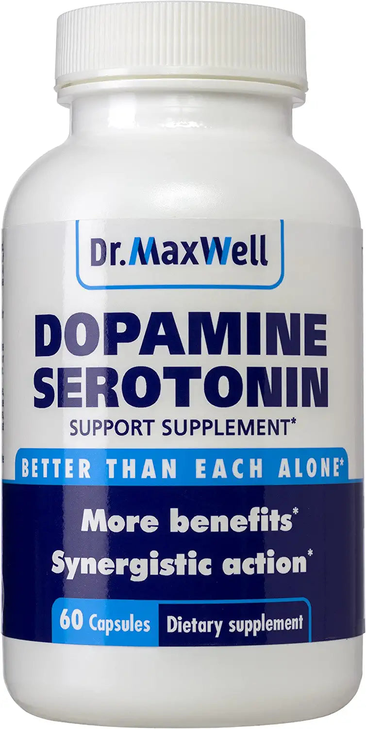 Suplementos de Serotonina y Dopamina. Mucuna Pruriens, 5-HTP, magnesio y más. DR. Maxell, 60 Capsulas.