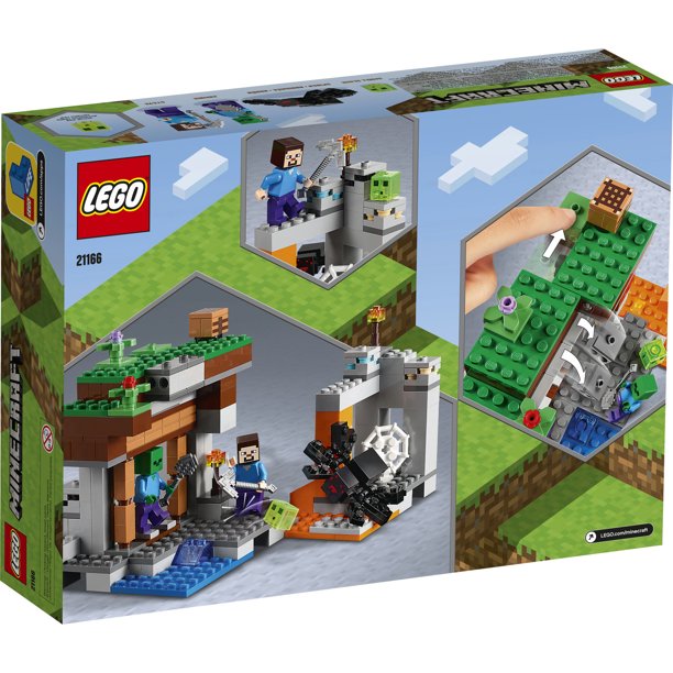 LEGO Minecraft The Abandoned Mine 21166 Zombie Cave Playset with Action Figures 248 Piezas , 7 años  a mas