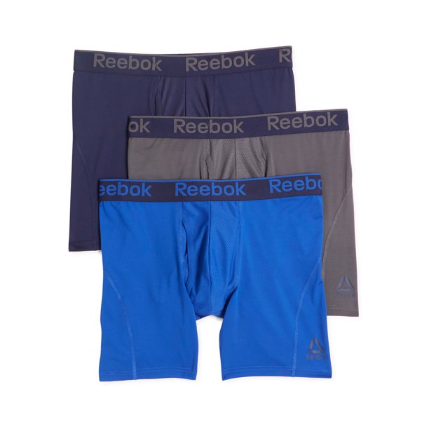 Reebok Men's Pro Series Performance Boxer Brief Underwear, 3-Pack