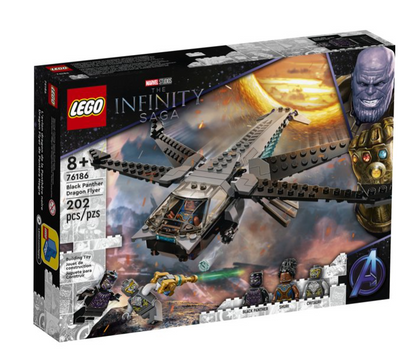 LEGO Marvel Black Panther Dragon Flyer 76186(202 piezas)