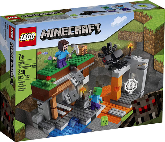 LEGO Minecraft The Abandoned Mine 21166 Zombie Cave Playset with Action Figures 248 Piezas , 7 años  a mas