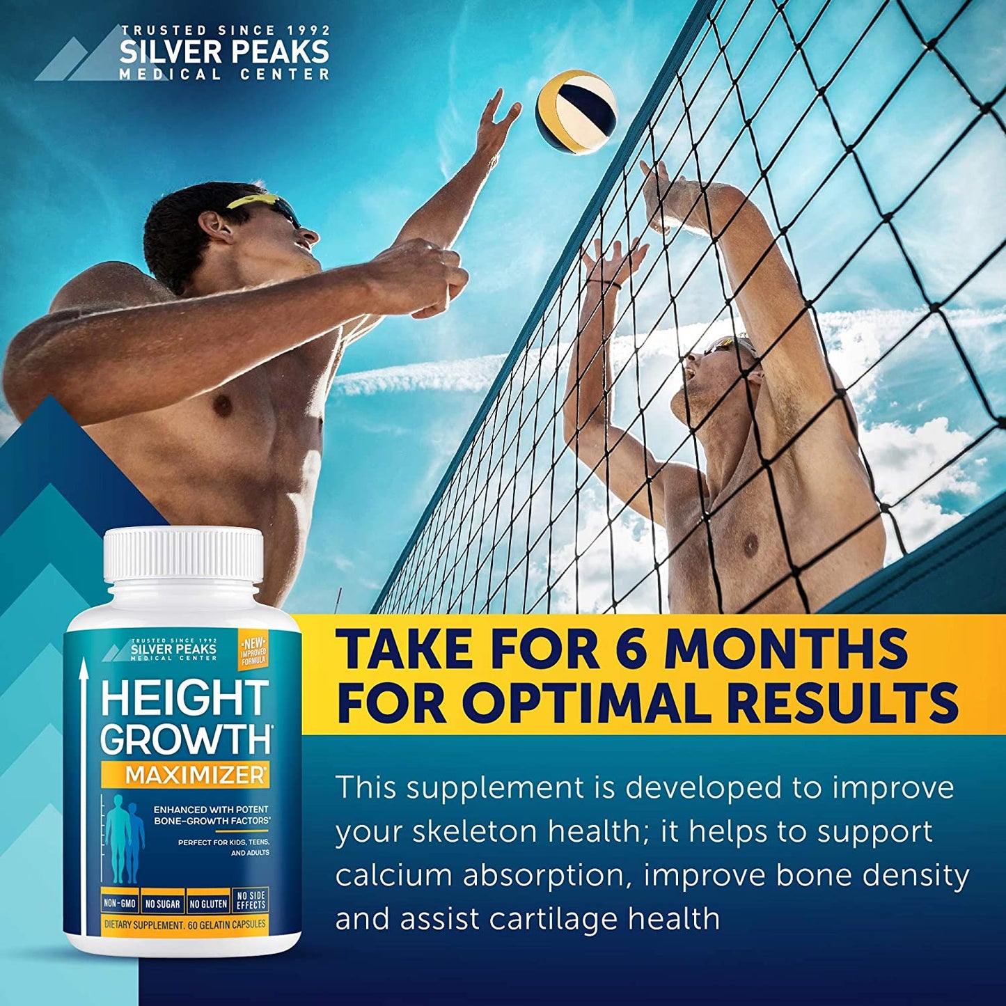 Height Growth Maximizer 60 cap- Maximizador de crecimiento de altura
