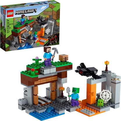 LEGO Minecraft The Abandoned Mine 21166 Zombie Cave Playset with Action Figures 248 Piezas , 7 años  a mas