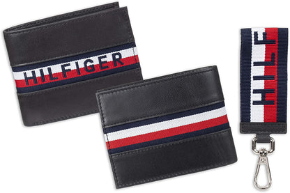 Tommy Hilfiger Billetera de cartera para hombre
