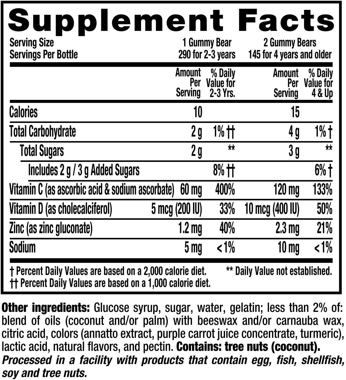 LIL CRITTERS VITAMIN C 290 GUMMIES