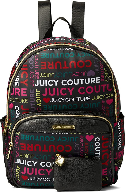 Juicy Couture Mochila Word Play, Bloque Logo Multi, Mochila Word Play