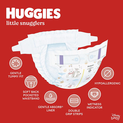 Pañales para bebés Little Snugglers Plus de Huggies Tallas  1 - 2 - 64 Pañales - sin caja