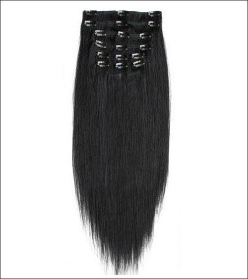 EXTENSIONES DE CABELLO LACIO NATURAL CON CLIPS 50cm de Largo
