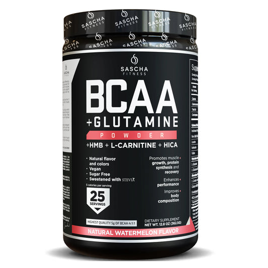 BCAA NATURAL  + GLUTAMINE 362 GR. SASCHA FITNESS