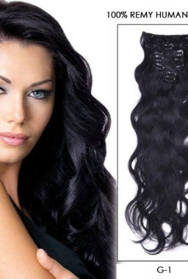 EXTENSIONES DE CABELLO ONDEADO NATURAL CON CLIPS 65cm