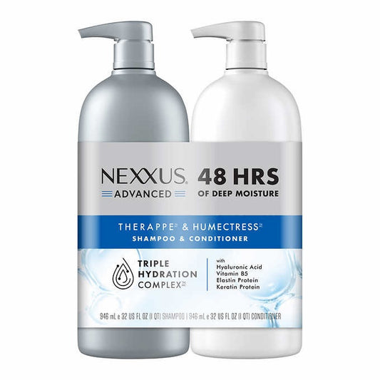 Nexxus Advanced Therappe Champú y Acondicionador Humectress 946ml cada frasco.