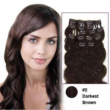 EXTENSIONES DE CABELLO ONDEADO NATURAL CON CLIPS 65cm