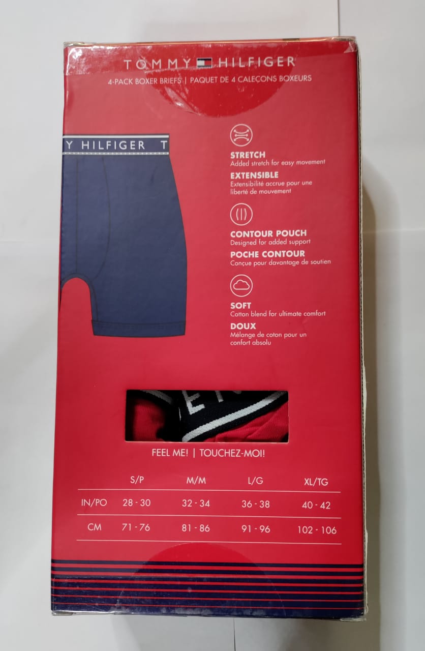 Boxer para hombre , pack de 4 unidades Tommy Hilfiger