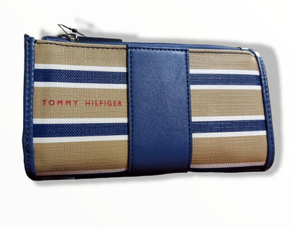 Tommy Hilfiger Bolso de mano de jacquard con estampado de logotipo para mujer