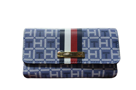 Billetera Tommy Hilfiger para mujer, modelo relieve