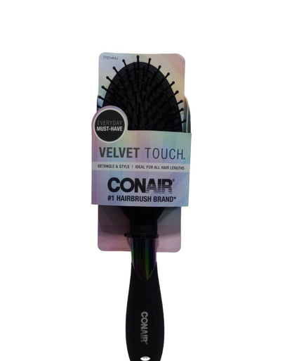 Cepillo para el cabello color negro modelo ovalado - Velvet Touch