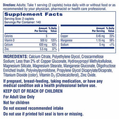 Citracal - Citrato de Calcio y Vitamina D3 - 280 tabletas