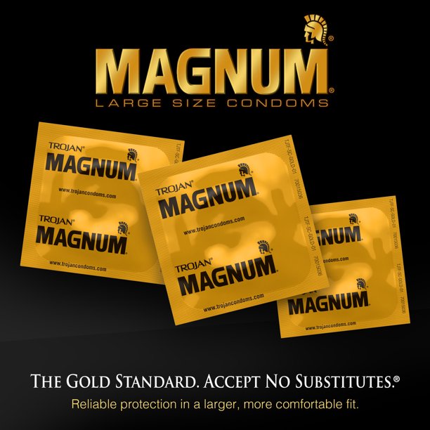 Trojan Magnum Ecstasy Large Size Condoms - 10 Unidades de