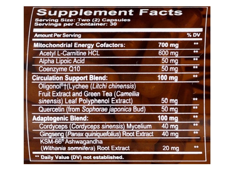 DoTerra Mito2Max complejo de energia y resistencia - 60 capsulas