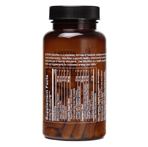 DoTERRA Mito2Max Energy & Stamina Complex - 60 Veggie Capsules - Sealed New