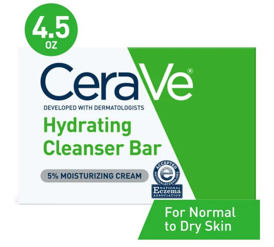 CeraVe Barra de limpieza hidratante para rostro y cuerpo